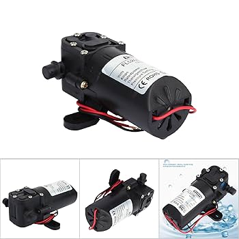 Amazon.co.jp: ダイアフラムポンプ 36W 最大流量3.5L/min ポンプ